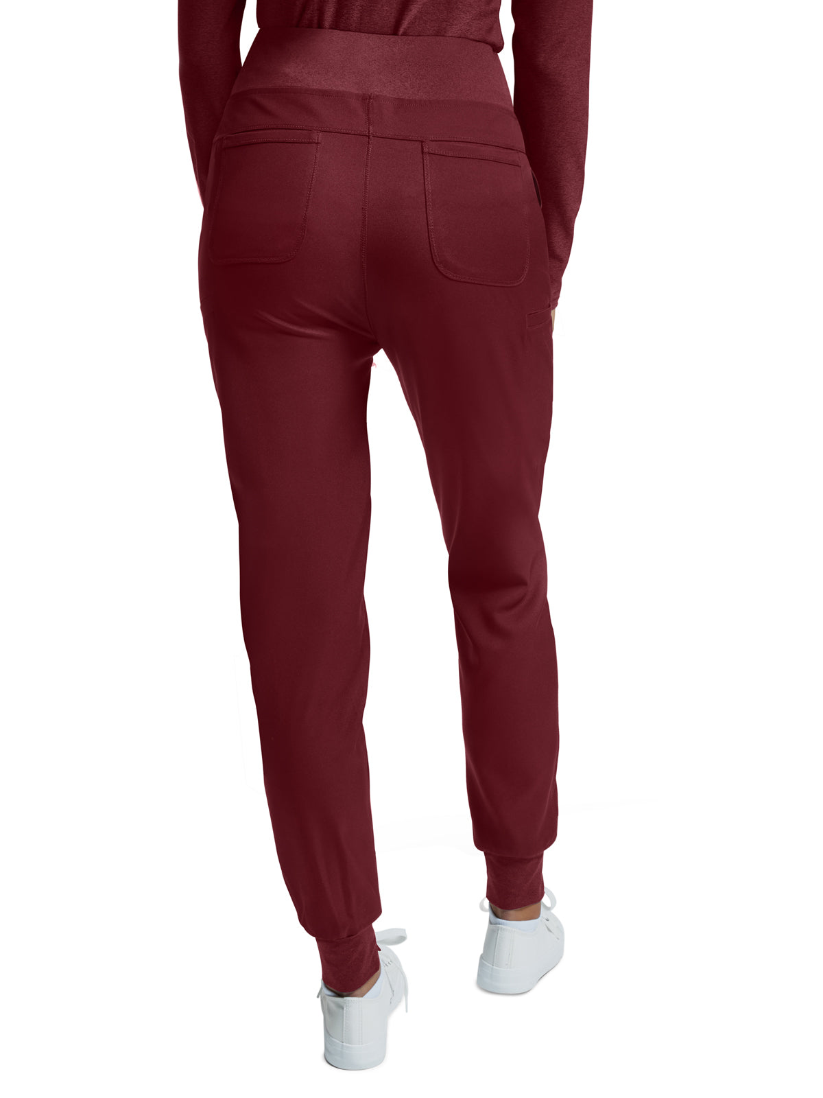 Women's Knitted Waistband Jogger Scrub Pant