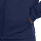 Men's 3-Pocket Mock Neck Knit Cuffs Scrub Jacket