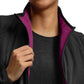 Women's Puffer-Style Vest - WJ707 - Black/Electric Purple
