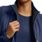 Women's Puffer-Style Vest - WJ707 - Navy/Pewter