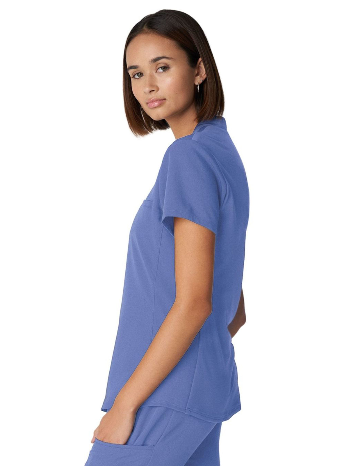 Women's 2-Pocket Wrinkle Resistant V-Neck Scrub Top