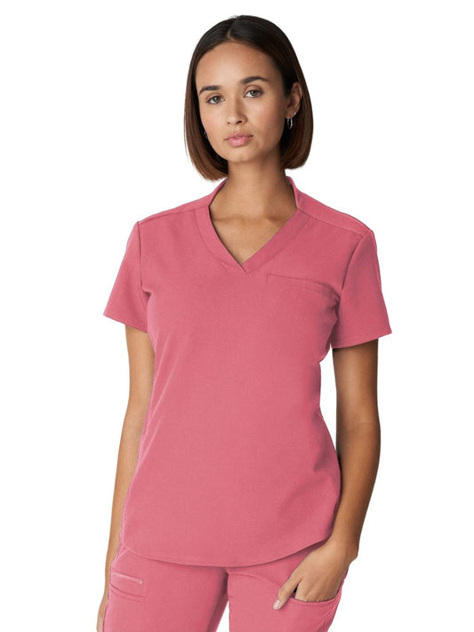 Women's 2-Pocket Wrinkle Resistant V-Neck Scrub Top