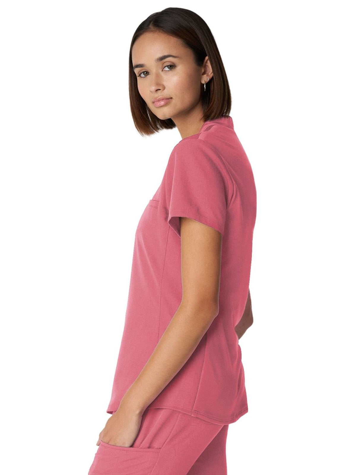 Women's 2-Pocket Wrinkle Resistant V-Neck Scrub Top