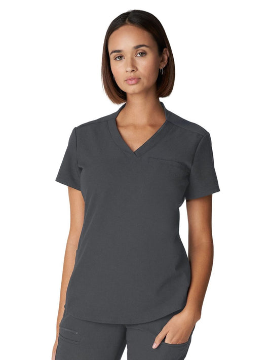 Women's 2-Pocket Wrinkle Resistant V-Neck Scrub Top