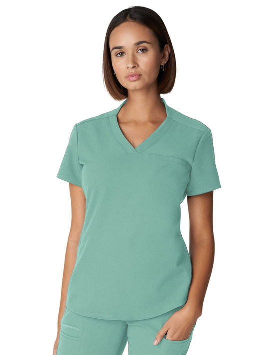 Women's 2-Pocket Wrinkle Resistant V-Neck Scrub Top