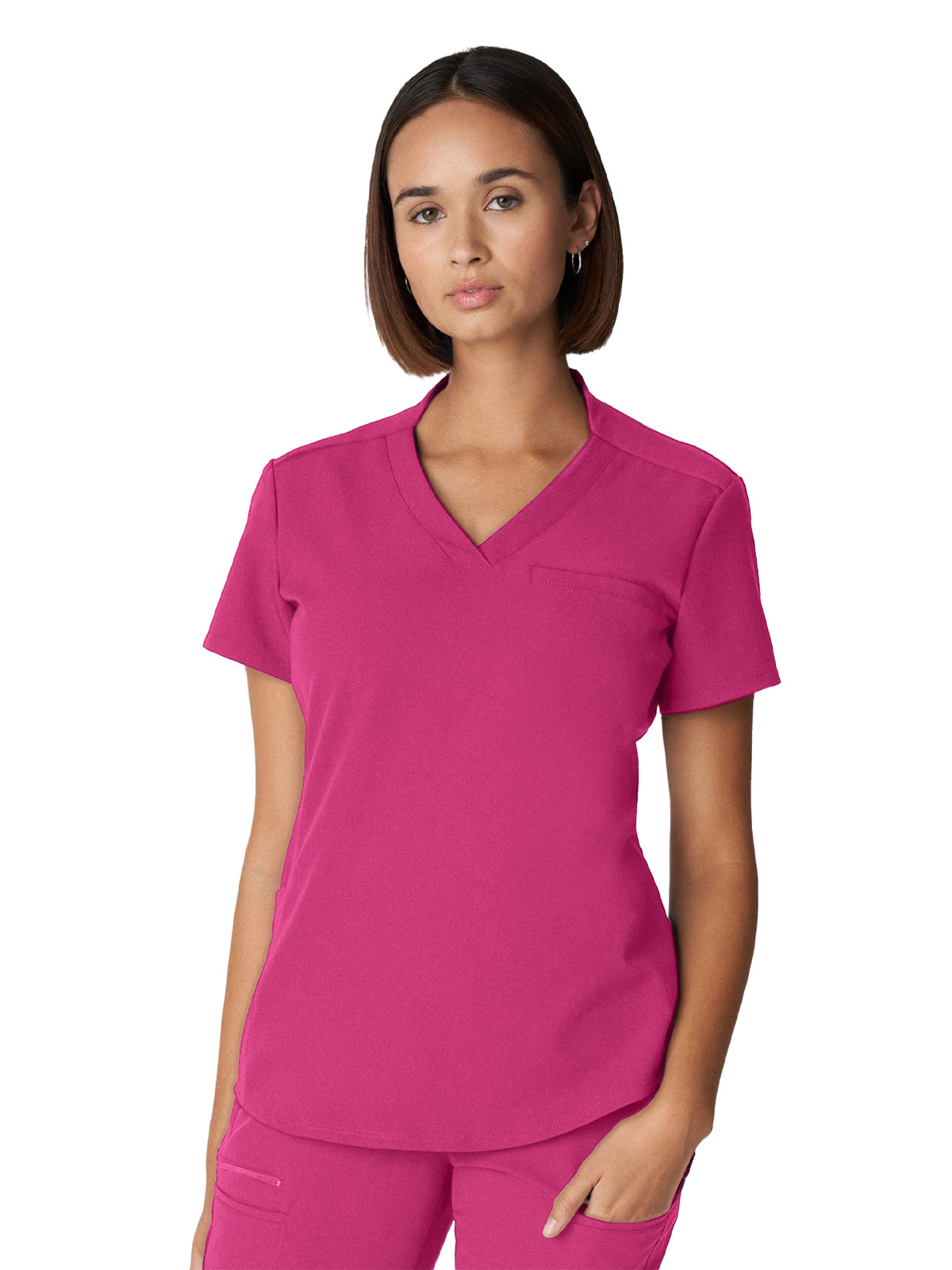 Women's 2-Pocket Wrinkle Resistant V-Neck Scrub Top