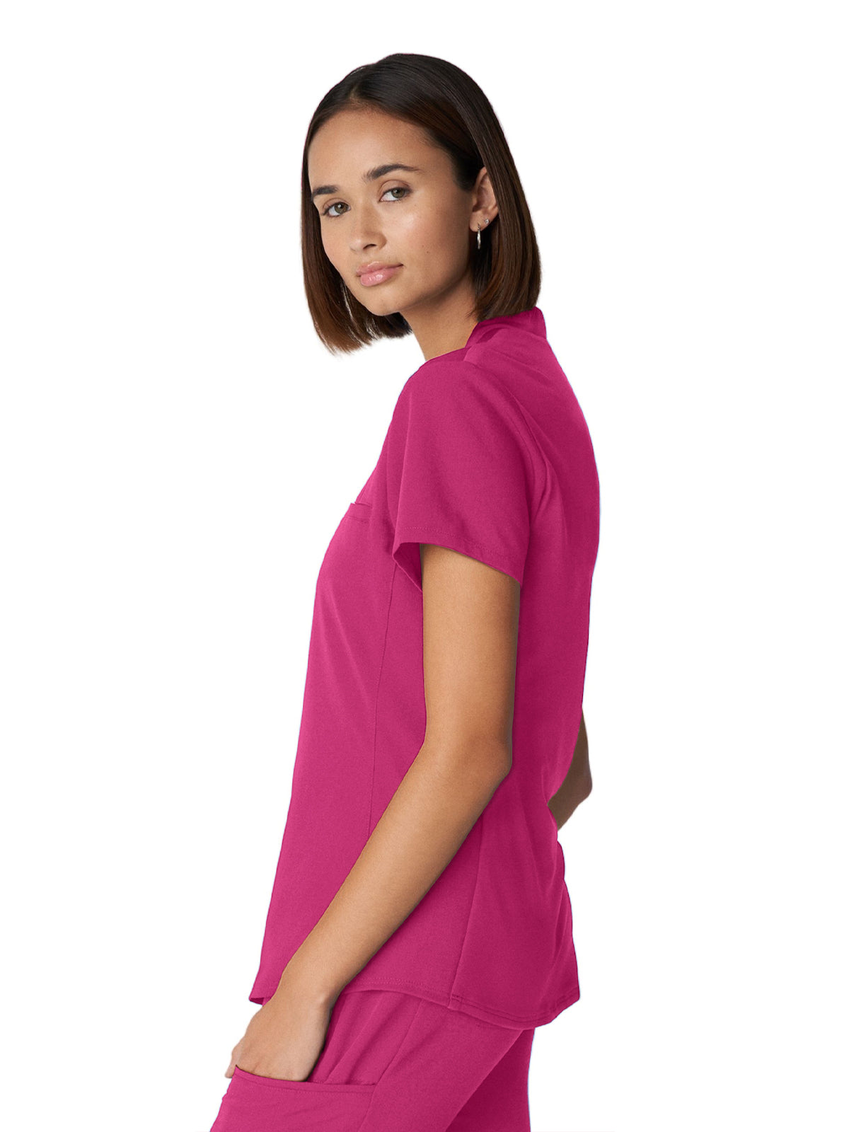 Women's 2-Pocket Wrinkle Resistant V-Neck Scrub Top