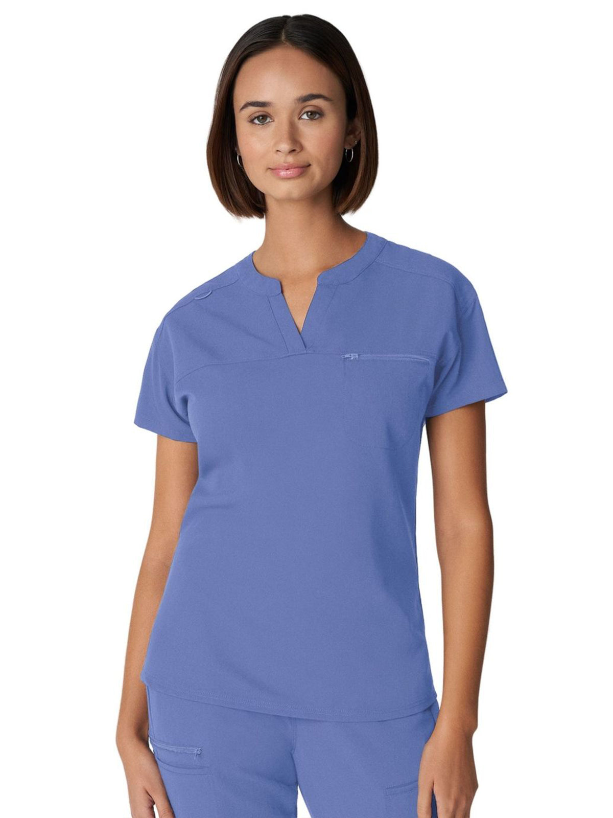 Women's 1-Pocket Tuckable V-Neck Scrub Top