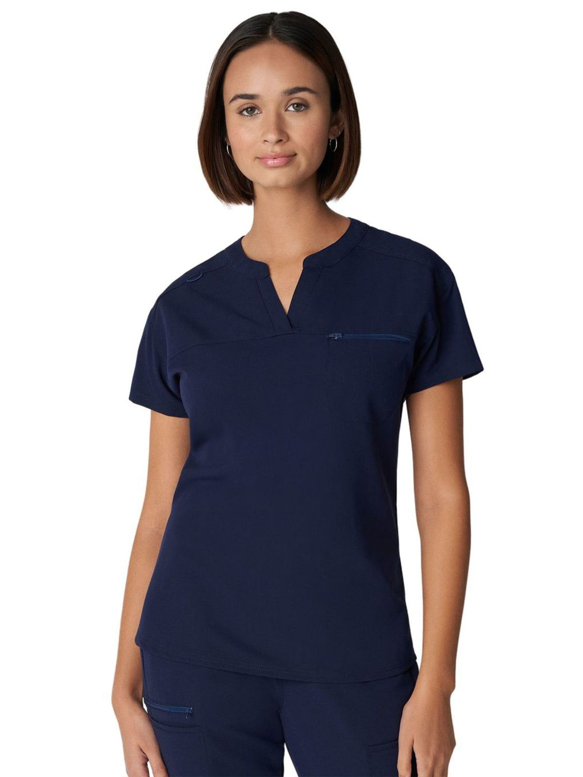 Women's 1-Pocket Tuckable V-Neck Scrub Top