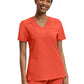 Women's Knit Collar V-Neck Scrub Top