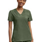 Women's Knit Collar V-Neck Scrub Top