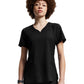 Women's Curved V-Neckline Scrub Top