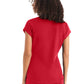 Women's 1-Pocket V-Neck Top - WT128 - Racing Red