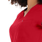 Women's 1-Pocket V-Neck Top - WT128 - Racing Red