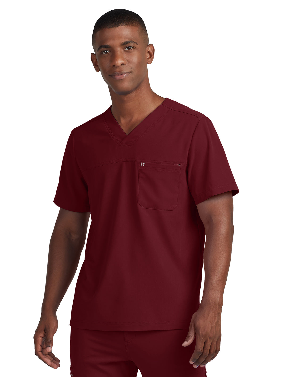 Men's 2-Pocket Fluid Resistant V-Neck Top