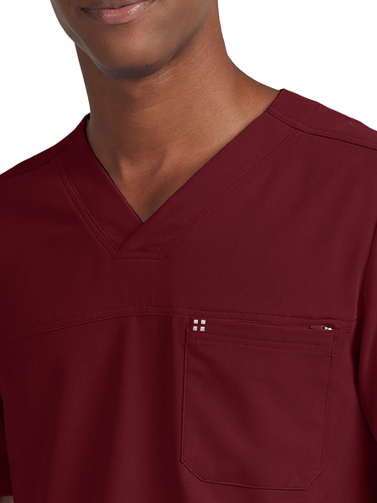 Men's 2-Pocket Fluid Resistant V-Neck Top