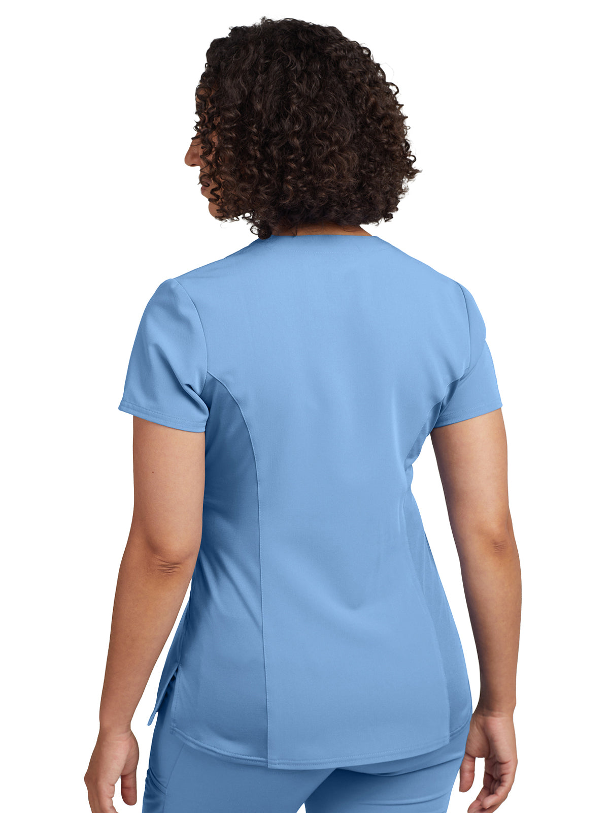 Women's 3-Pocket Princess Seams V-Neck Scrub Top