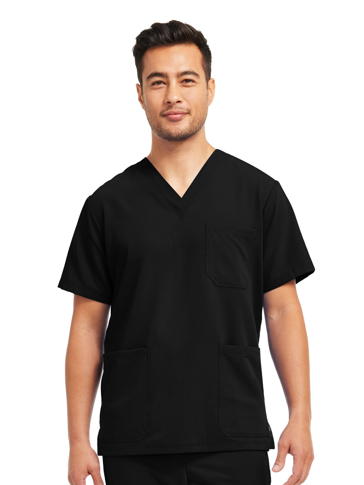 Men's 3-Pocket V-Neck Scrub Top