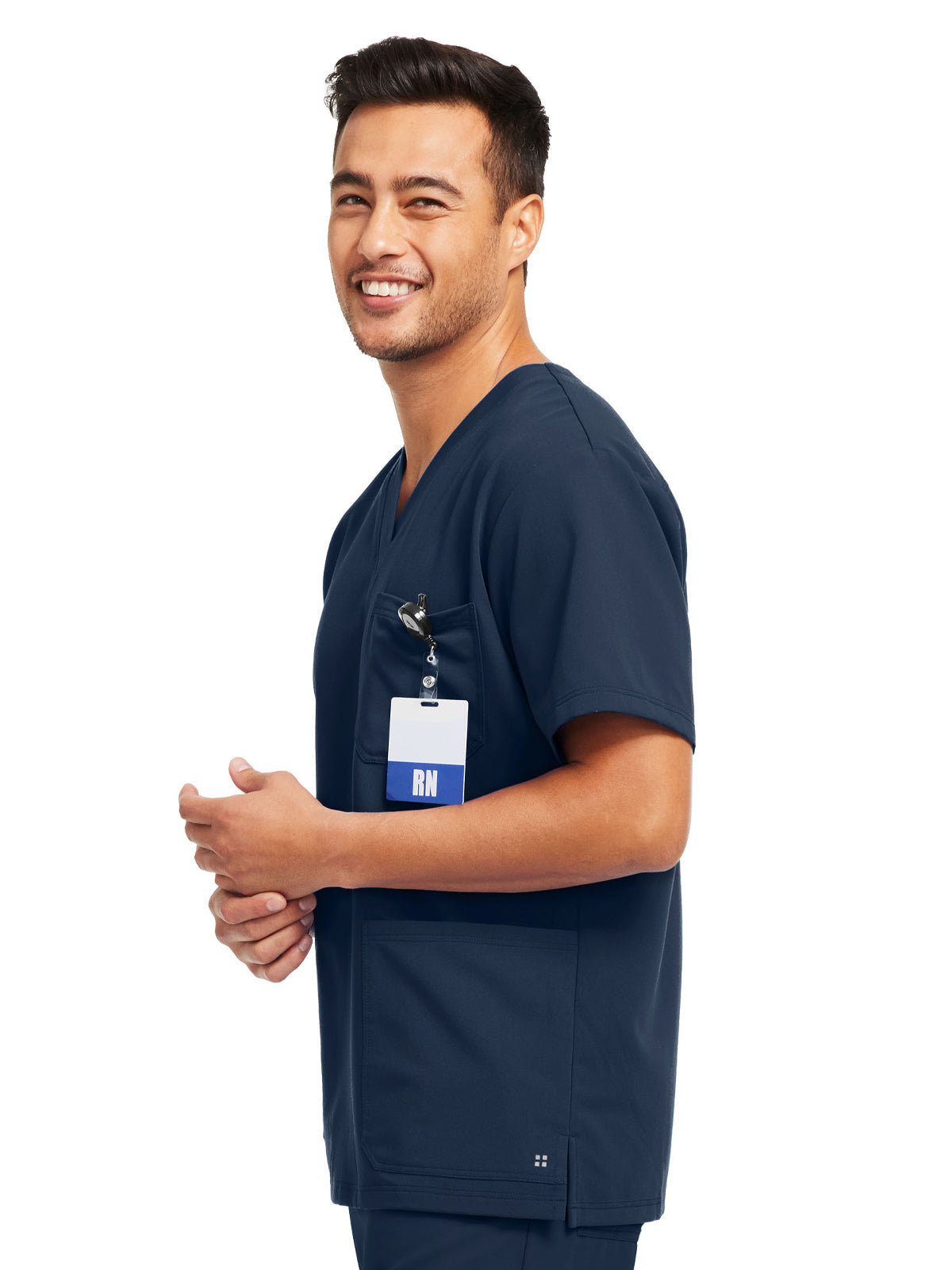 Men's 3-Pocket V-Neck Scrub Top