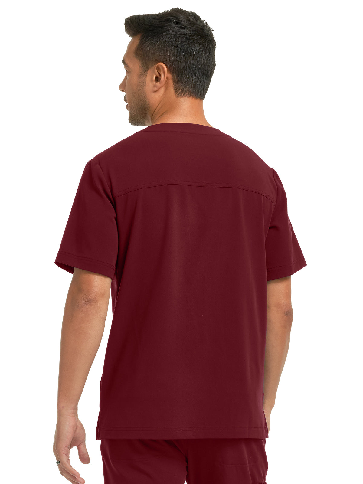 Men's 4-Pocket V-Neck Scrub Top