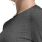 Women's Shirttail Hemline Underscrub Tee - WT311 - Heather Grey