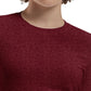 Women's Shirttail Hemline Underscrub Tee - WT311 - Heather Wine