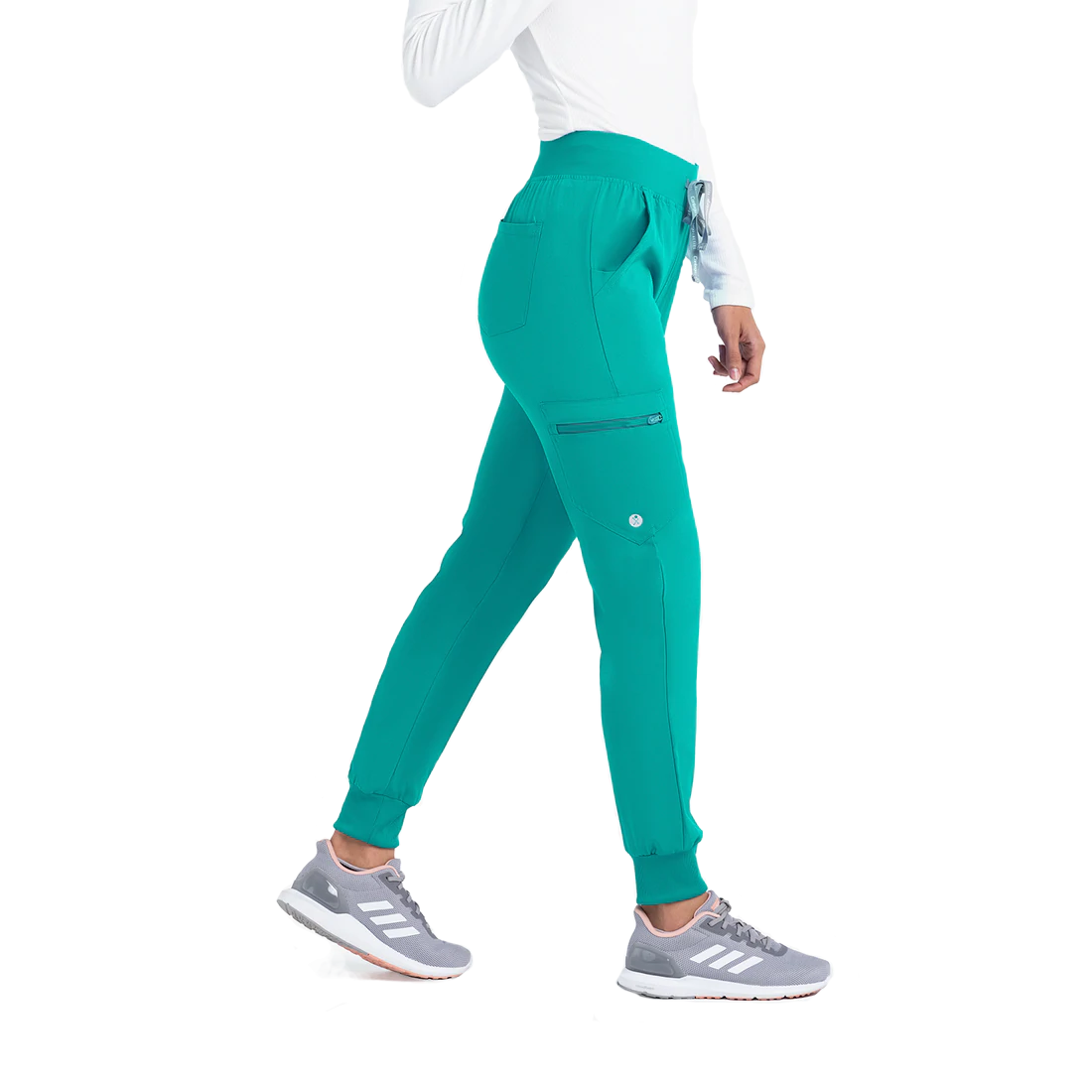 FLX Travel Leisure Yoga Jogger Pants Women's M Ankle Length Green *