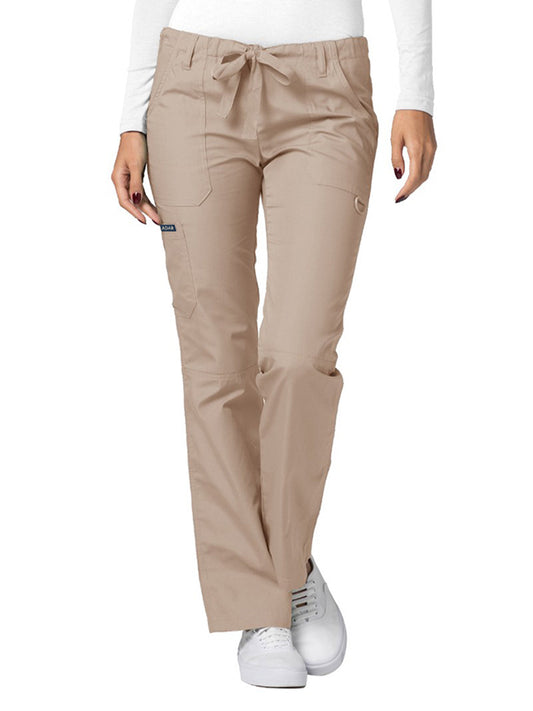 Women's Low-Rise Multipocket Drawstring Straight Leg Pant