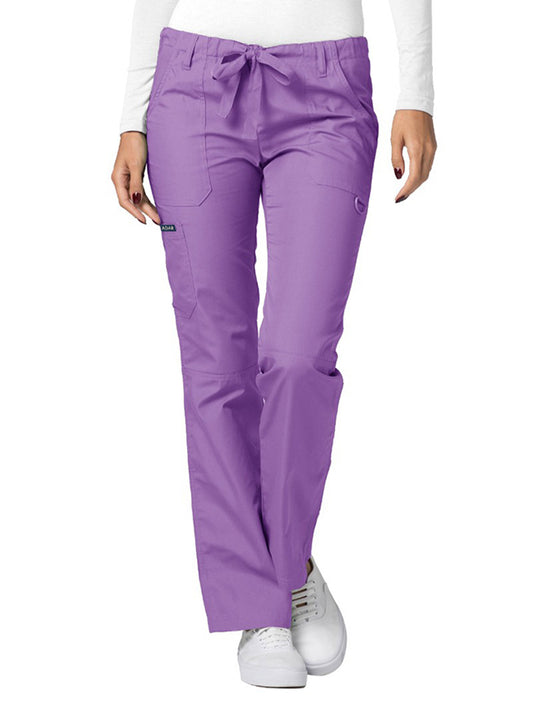 Women's Low-Rise Multipocket Drawstring Straight Leg Pant