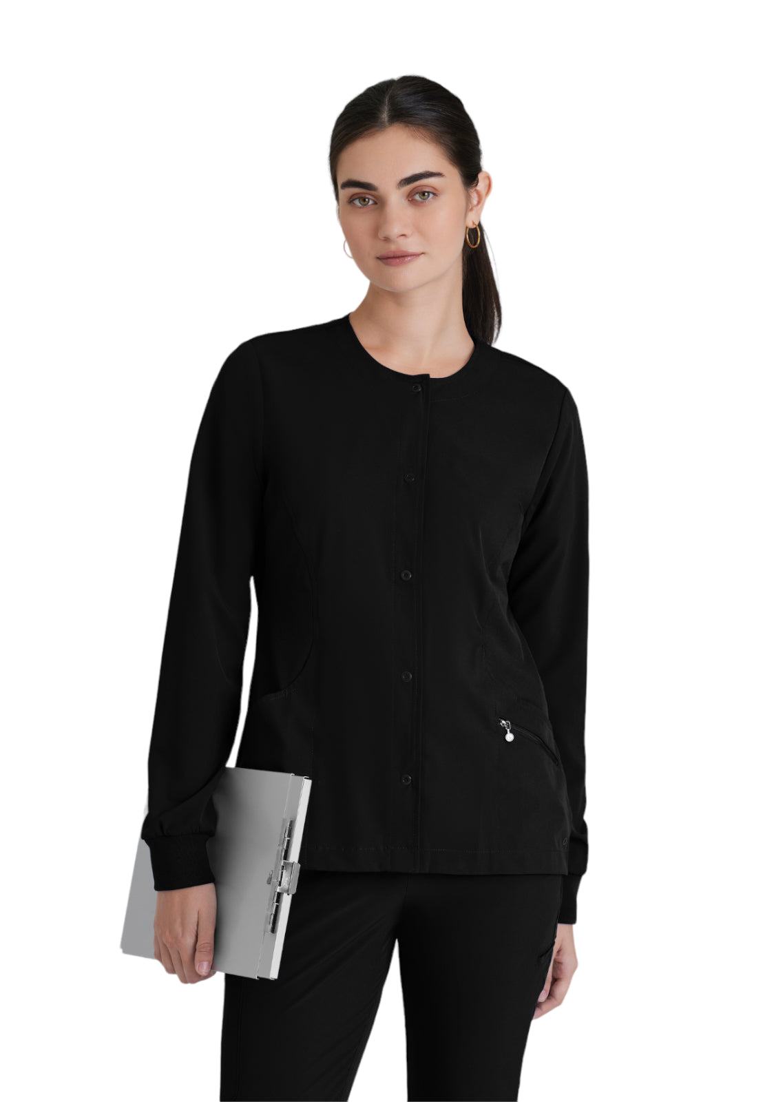 Women's Zipper Pocket Cadence Scrub Jacket