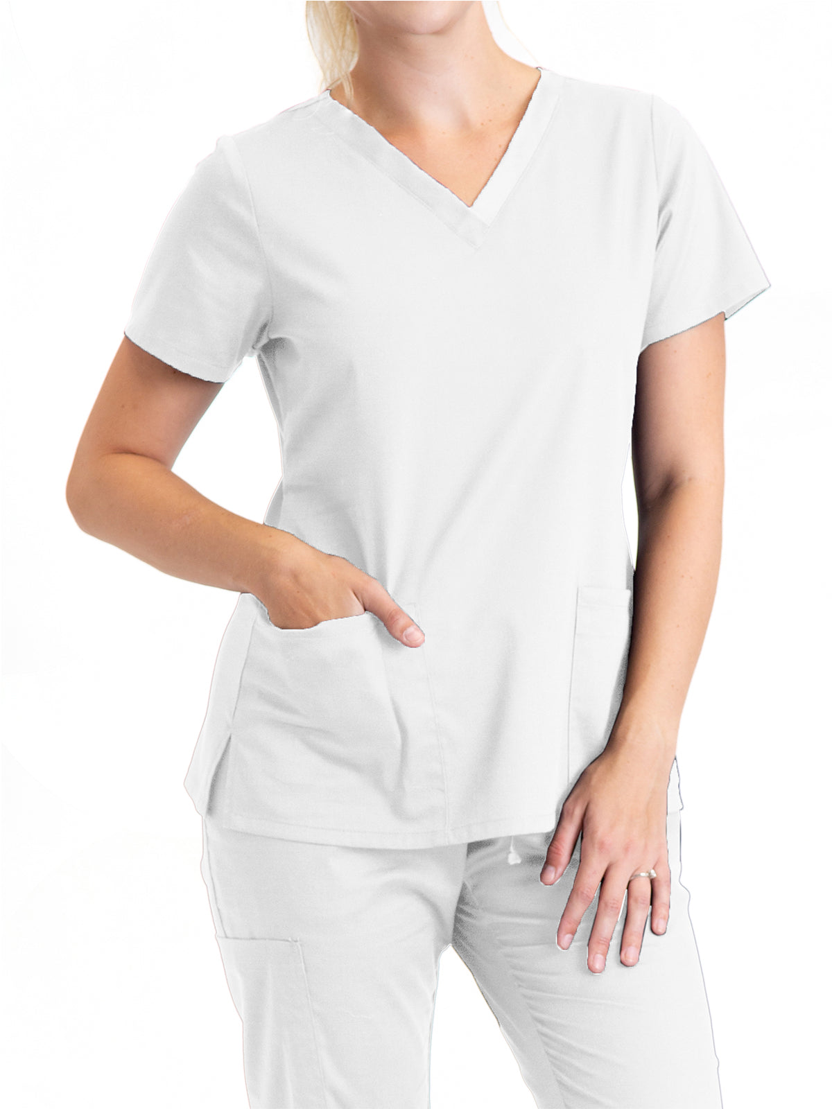 Women's Lapover V-Neck Scrub Top