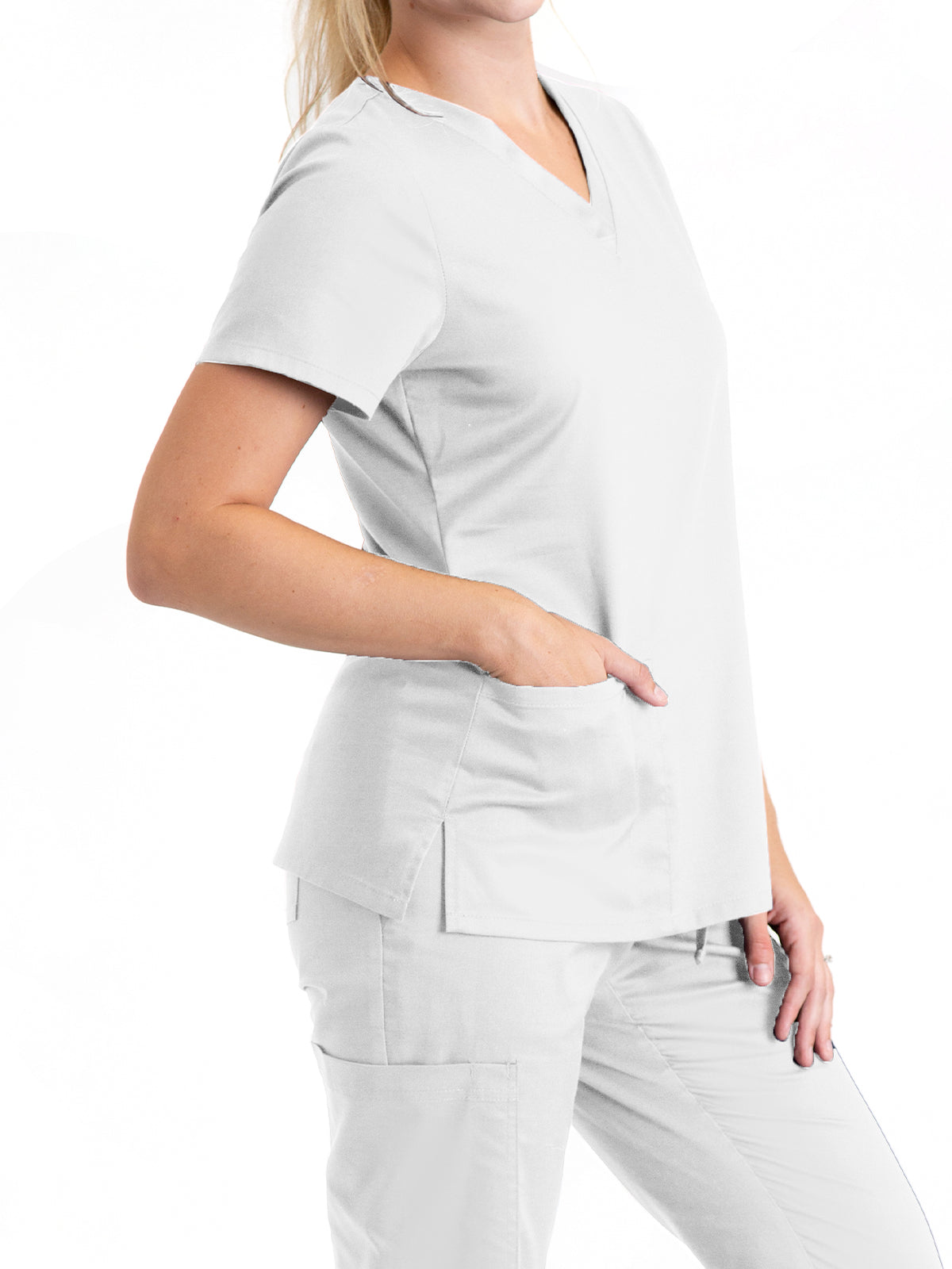 Women's Lapover V-Neck Scrub Top