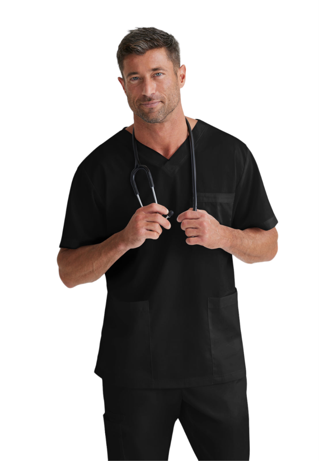 Unisex Lapover V-Neck Scrub Top