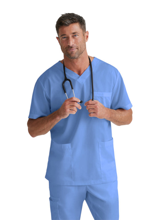 Unisex Lapover V-Neck Scrub Top