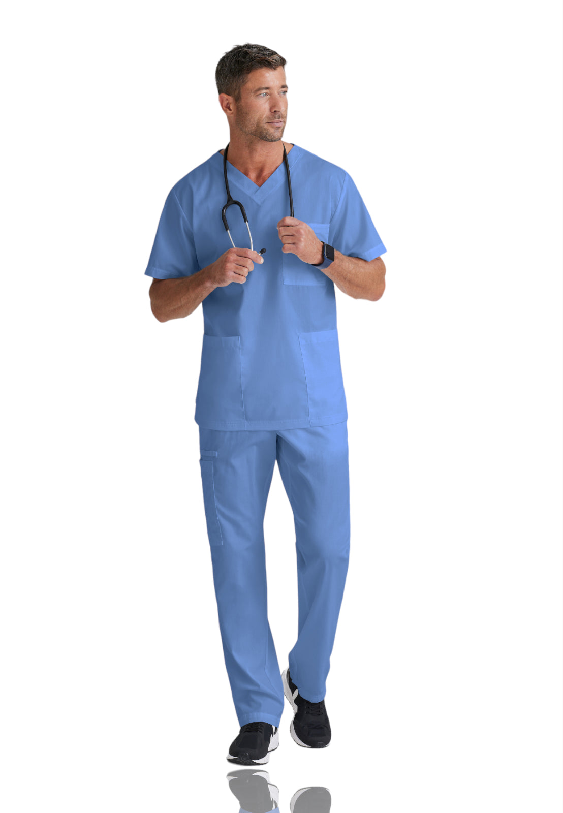 Unisex Lapover V-Neck Scrub Top