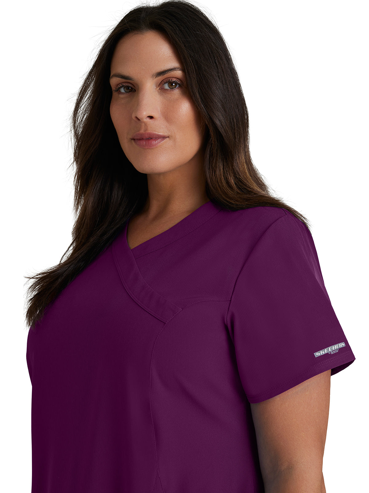 Women's Faux Wrap V-Neck Charge Top