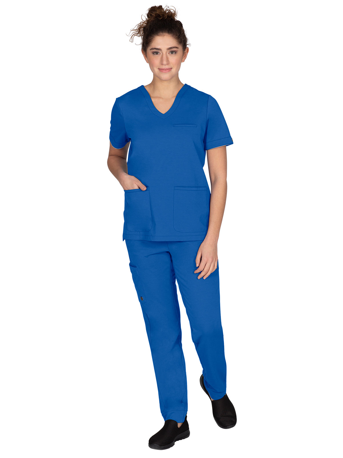 3 Pocket Detailed Piping Scrub Top