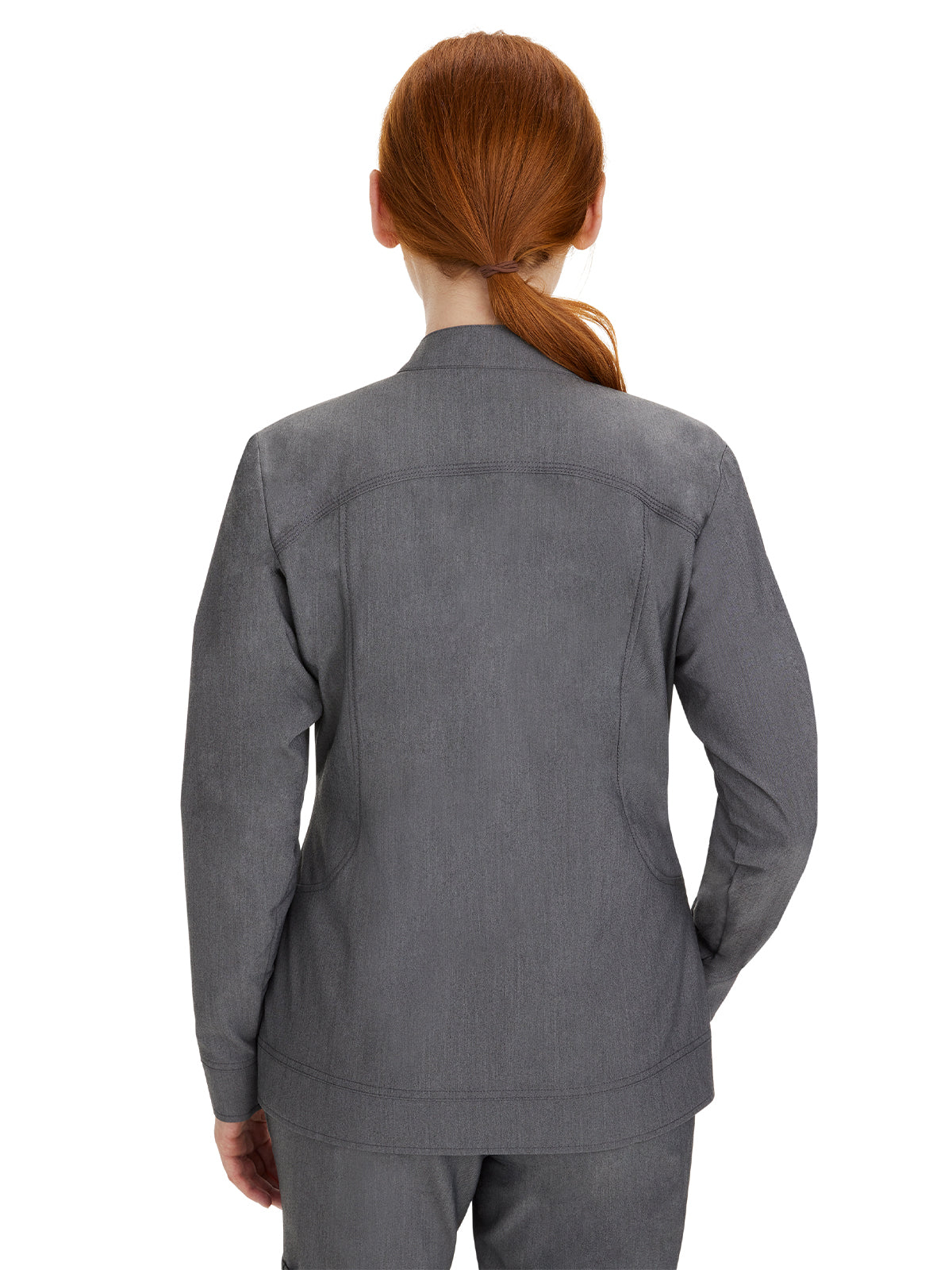 Women's Mandarin Collar Scrub Jacket