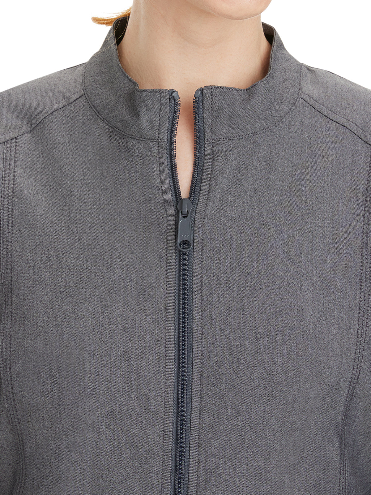 Women's Mandarin Collar Scrub Jacket