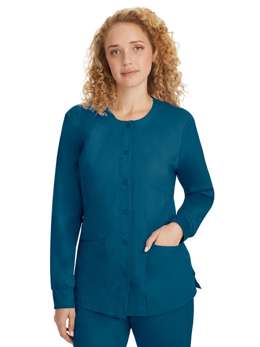 Women's Snap-Front Scrub Jacket