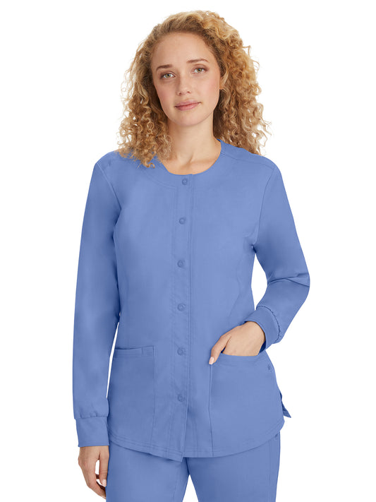 Women's Snap-Front Scrub Jacket