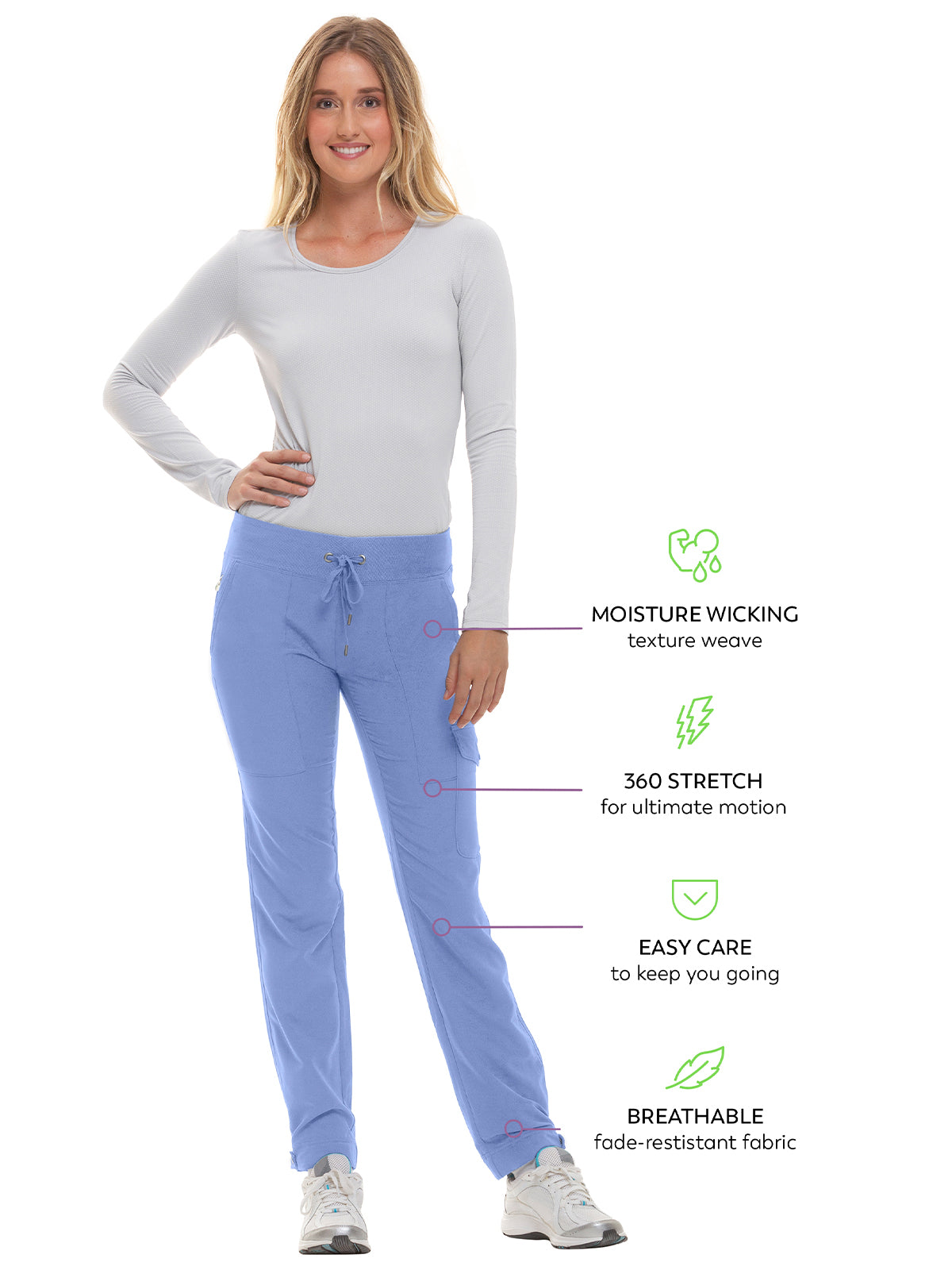 Stretch Yoga Waistband Adjustable Drawstring Jogger Pant