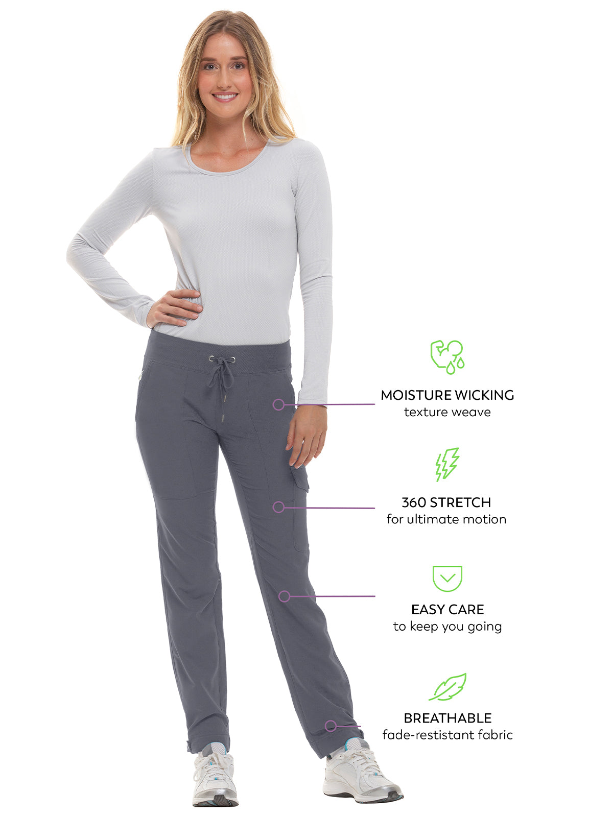 Stretch Yoga Waistband Adjustable Drawstring Jogger Pant