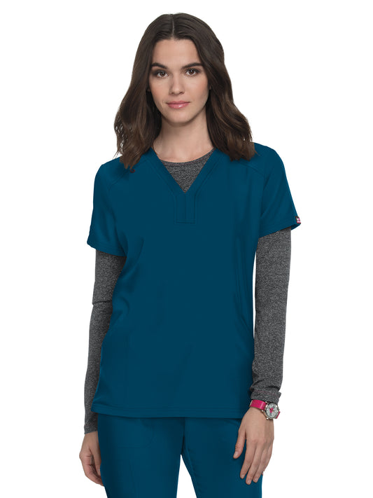 Women's 4-Pocket V-Neck Scrub Top