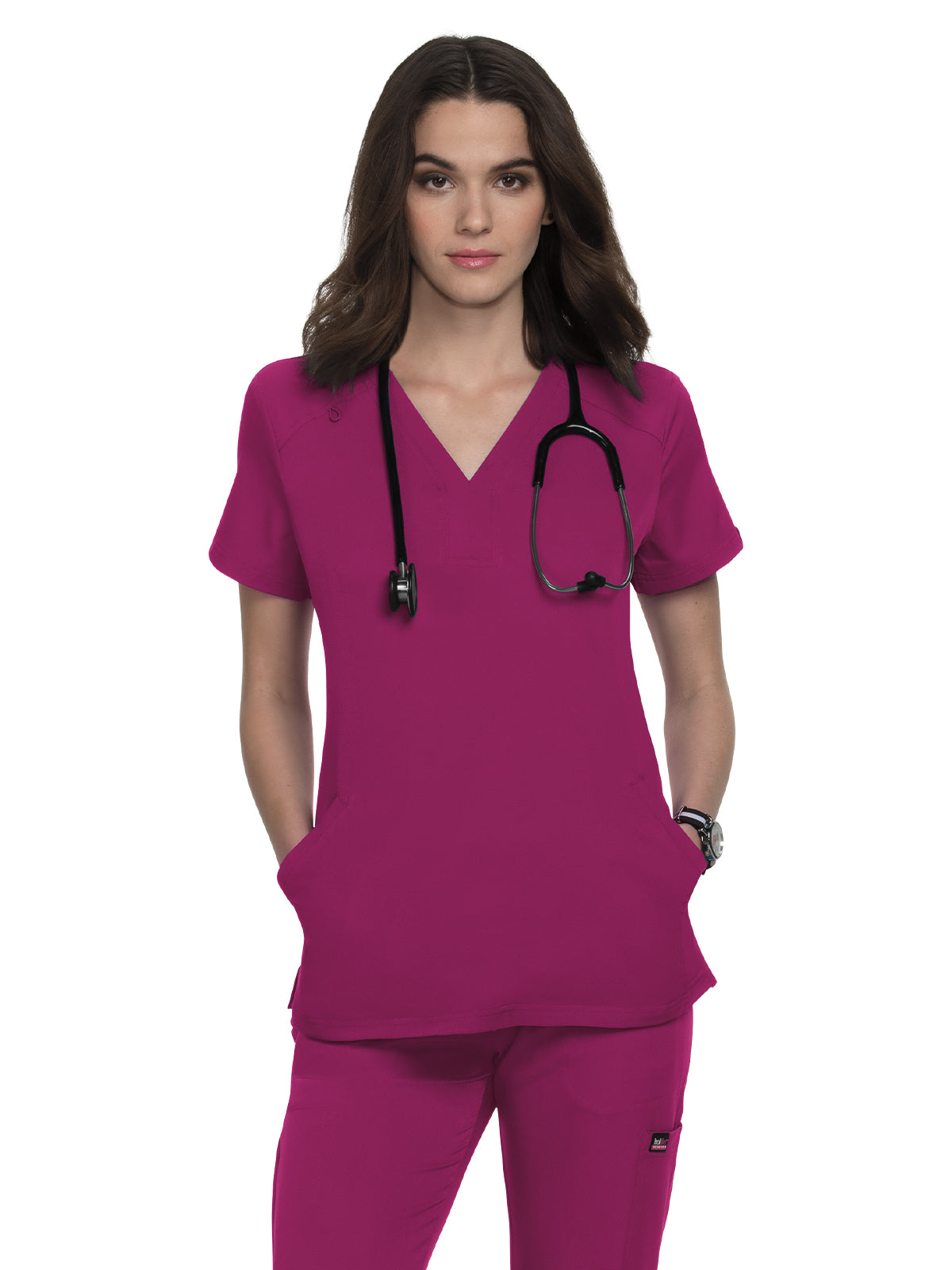 Women's 4-Pocket V-Neck Scrub Top