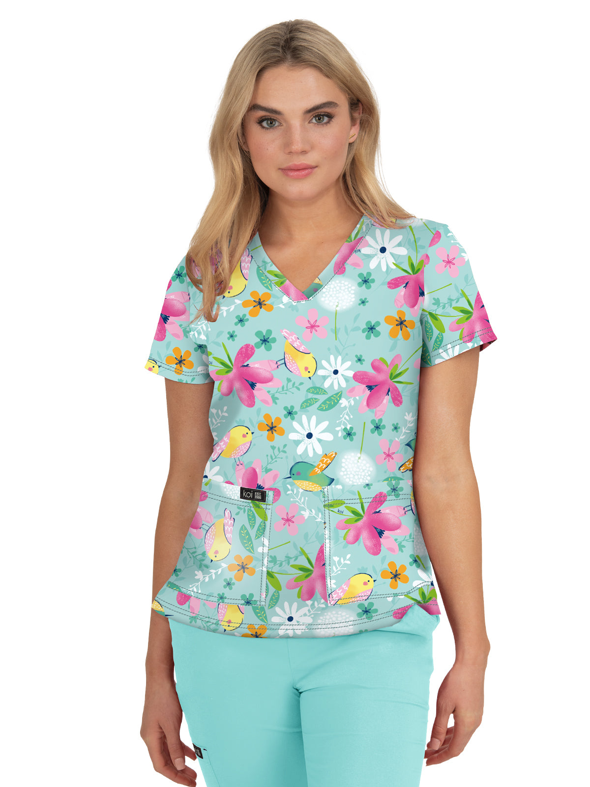 Women's Athletic-Inspired, Breathable Mesh Leslie Scrub Top