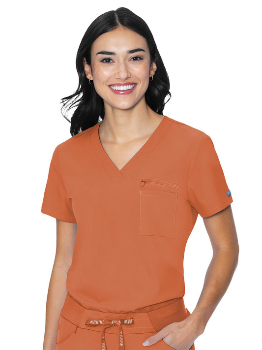 Women's 2-Pocket V-Neck Top