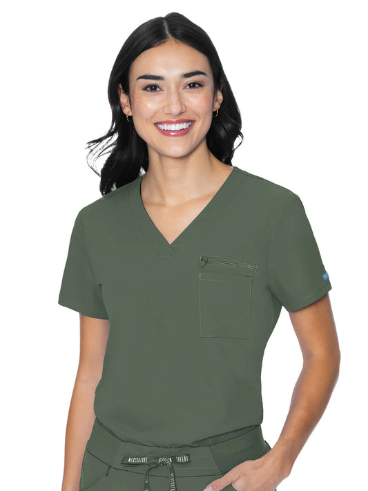 Women's 2-Pocket V-Neck Top