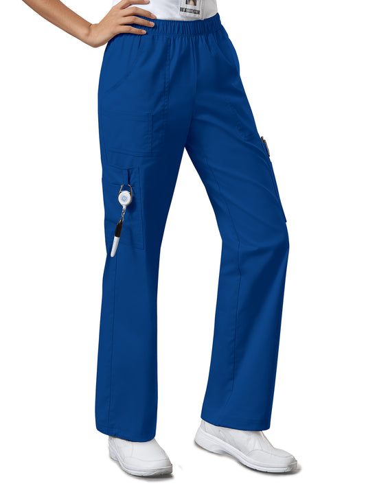 Women's Mid Rise Pull-On Cargo Scrub Pant