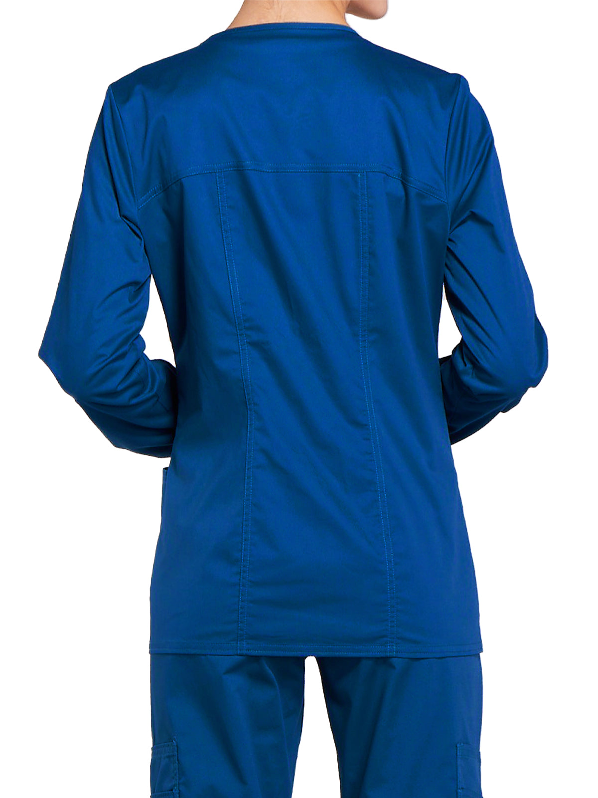 Women's 3-Pocket Zip Front Scrub Jacket